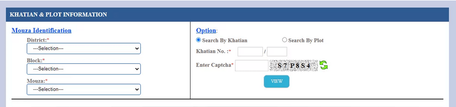 Check Khatian & Plot Information on Banglarbhumi Online