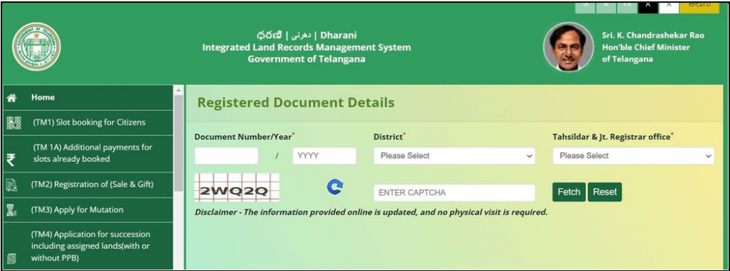 Check Telangana Land Records on Dharani Portal